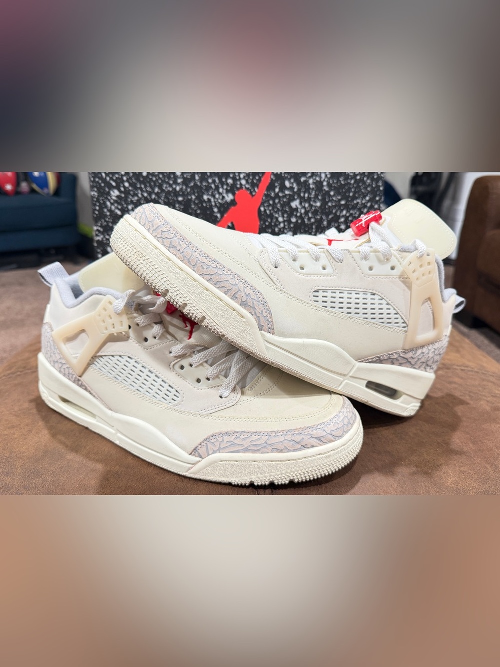 Air Jordan Spizike Low Coconut Milk Sail Red Mens 12 FQ1759-100 Retro 4